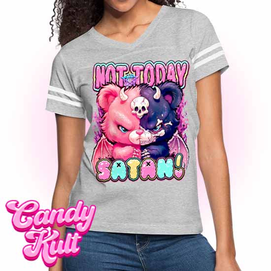 Not Today Satan - Fright Candy Women’s Vintage Sport T-Shirt - Candy Kult - Candy Cult - Candy Kult Land - Wishbone - Boo Kitty - Panku - Frosti - Toxic Kitten - Hex-Heart - Cult Candy - Cake High Heels - [product_vendor}