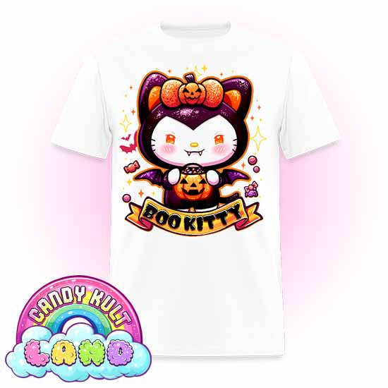 Boo Kitty - Candy Kult Land Men's / Unisex Classic T-Shirt - Candy Kult - Candy Cult - Candy Kult Land - Wishbone - Boo Kitty - Panku - Frosti - Toxic Kitten - Hex-Heart - Cult Candy - Cake High Heels - [product_vendor}