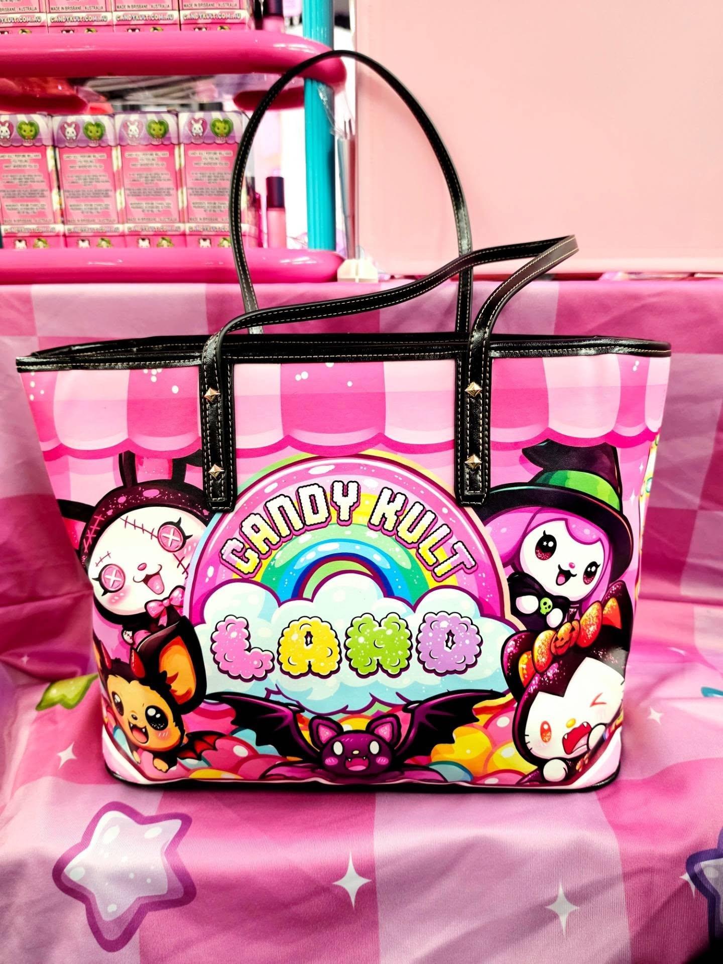 Claw Machine Arcade Candy Kult Land Large Tote Bag