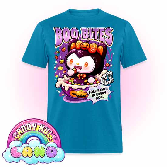 Boo Bites Cereal - Candy Kult Land COLOUR Men's / Unisex Classic T-Shirt - Candy Kult - Candy Cult - Candy Kult Land - Wishbone - Boo Kitty - Panku - Frosti - Toxic Kitten - Hex-Heart - Cult Candy - Cake High Heels - [product_vendor}