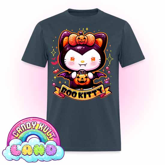 Boo Kitty - Candy Kult Land Men's / Unisex Classic T-Shirt - Candy Kult - Candy Cult - Candy Kult Land - Wishbone - Boo Kitty - Panku - Frosti - Toxic Kitten - Hex-Heart - Cult Candy - Cake High Heels - [product_vendor}