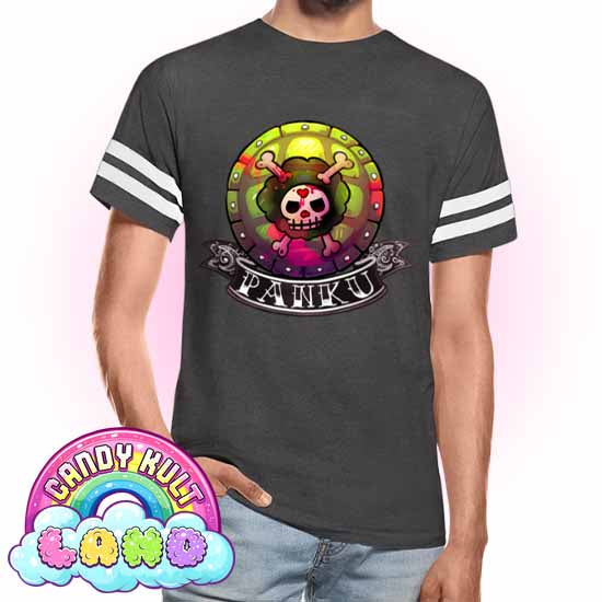 Panku Logo  - Candy Kult Land Men's / Unisex Vintage Sport T-Shirt - Candy Kult - Candy Cult - Candy Kult Land - Wishbone - Boo Kitty - Panku - Frosti - Toxic Kitten - Hex-Heart - Cult Candy - Cake High Heels - [product_vendor}