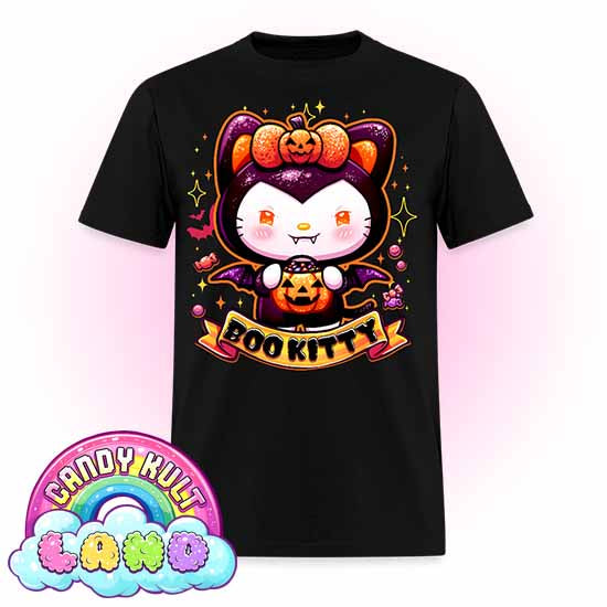 Boo Kitty - Candy Kult Land Men's / Unisex Classic T-Shirt - Candy Kult - Candy Cult - Candy Kult Land - Wishbone - Boo Kitty - Panku - Frosti - Toxic Kitten - Hex-Heart - Cult Candy - Cake High Heels - [product_vendor}