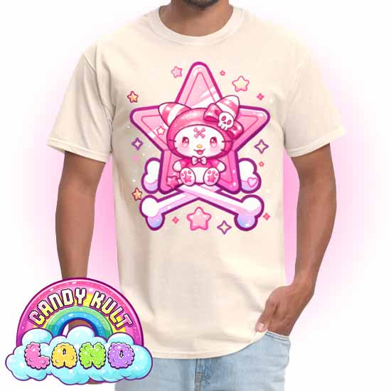 Wishbone Crossbones - Candy Kult Land Men's / Unisex Classic T-Shirt - Candy Kult - Candy Cult - Candy Kult Land - Wishbone - Boo Kitty - Panku - Frosti - Toxic Kitten - Hex-Heart - Cult Candy - Cake High Heels - [product_vendor}