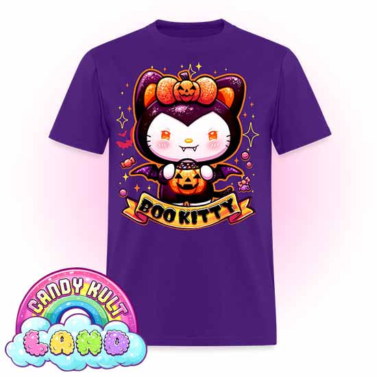 Boo Kitty - Candy Kult Land COLOUR Men's / Unisex Classic T-Shirt - Candy Kult - Candy Cult - Candy Kult Land - Wishbone - Boo Kitty - Panku - Frosti - Toxic Kitten - Hex-Heart - Cult Candy - Cake High Heels - [product_vendor}