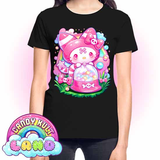 Wishbone Gumball Machine - Candy Kult land REGULAR FIT Ladies T-Shirt - Candy Kult - Candy Cult - Candy Kult Land - Wishbone - Boo Kitty - Panku - Frosti - Toxic Kitten - Hex-Heart - Cult Candy - Cake High Heels - [product_vendor}