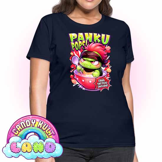 Panku Pops Cereal - Candy Kult Land Women's FITTED T-Shirt - Candy Kult - Candy Cult - Candy Kult Land - Wishbone - Boo Kitty - Panku - Frosti - Toxic Kitten - Hex-Heart - Cult Candy - Cake High Heels - [product_vendor}