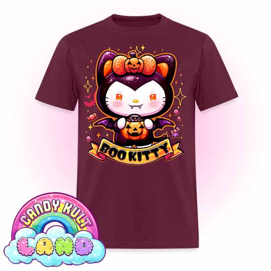 Boo Kitty - Candy Kult Land COLOUR Men's / Unisex Classic T-Shirt - Candy Kult - Candy Cult - Candy Kult Land - Wishbone - Boo Kitty - Panku - Frosti - Toxic Kitten - Hex-Heart - Cult Candy - Cake High Heels - [product_vendor}