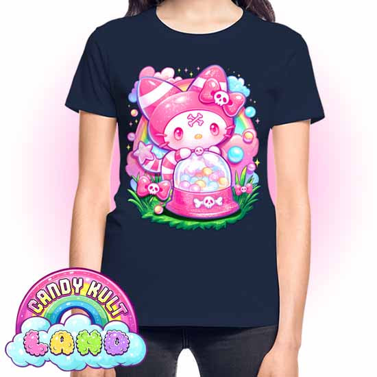 Wishbone Gumball Machine - Candy Kult land REGULAR FIT Ladies T-Shirt - Candy Kult - Candy Cult - Candy Kult Land - Wishbone - Boo Kitty - Panku - Frosti - Toxic Kitten - Hex-Heart - Cult Candy - Cake High Heels - [product_vendor}