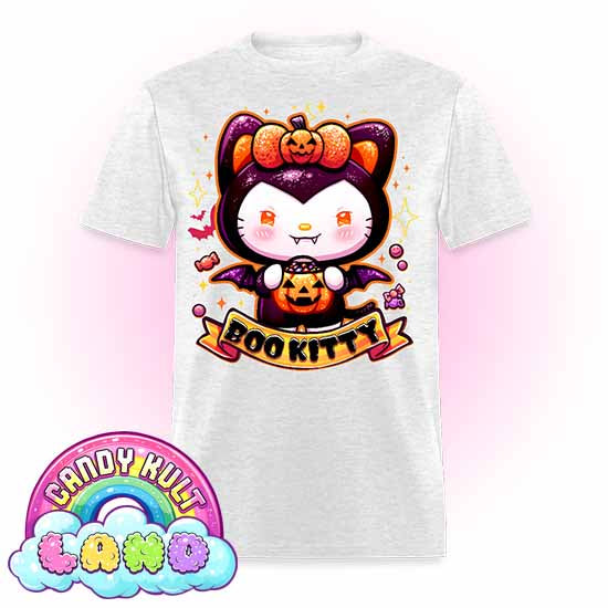 Boo Kitty - Candy Kult Land Men's / Unisex Classic T-Shirt - Candy Kult - Candy Cult - Candy Kult Land - Wishbone - Boo Kitty - Panku - Frosti - Toxic Kitten - Hex-Heart - Cult Candy - Cake High Heels - [product_vendor}