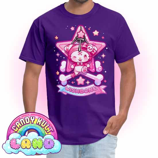 Wishbone Claw Machine Logo - Candy Kult Land COLOUR Men's / Unisex Classic T-Shirt - Candy Kult - Candy Cult - Candy Kult Land - Wishbone - Boo Kitty - Panku - Frosti - Toxic Kitten - Hex-Heart - Cult Candy - Cake High Heels - [product_vendor}