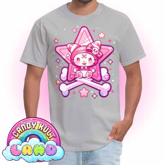 Wishbone Crossbones - Candy Kult Land Men's / Unisex Classic T-Shirt - Candy Kult - Candy Cult - Candy Kult Land - Wishbone - Boo Kitty - Panku - Frosti - Toxic Kitten - Hex-Heart - Cult Candy - Cake High Heels - [product_vendor}