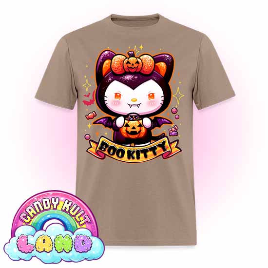 Boo Kitty - Candy Kult Land Men's / Unisex Classic T-Shirt - Candy Kult - Candy Cult - Candy Kult Land - Wishbone - Boo Kitty - Panku - Frosti - Toxic Kitten - Hex-Heart - Cult Candy - Cake High Heels - [product_vendor}