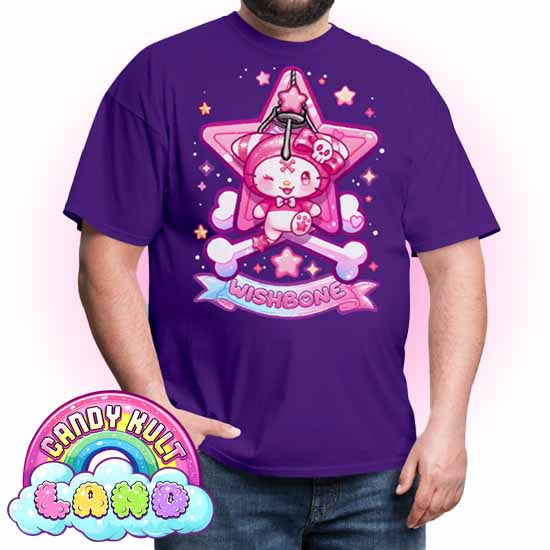 Wishbone Claw Machine Logo - Candy Kult Land COLOUR Men's / Unisex Classic T-Shirt - Candy Kult - Candy Cult - Candy Kult Land - Wishbone - Boo Kitty - Panku - Frosti - Toxic Kitten - Hex-Heart - Cult Candy - Cake High Heels - [product_vendor}