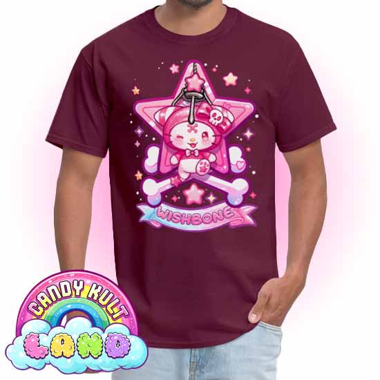 Wishbone Claw Machine Logo - Candy Kult Land COLOUR Men's / Unisex Classic T-Shirt - Candy Kult - Candy Cult - Candy Kult Land - Wishbone - Boo Kitty - Panku - Frosti - Toxic Kitten - Hex-Heart - Cult Candy - Cake High Heels - [product_vendor}