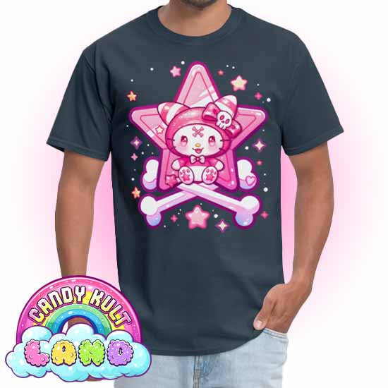 Wishbone Crossbones - Candy Kult Land Men's / Unisex Classic T-Shirt - Candy Kult - Candy Cult - Candy Kult Land - Wishbone - Boo Kitty - Panku - Frosti - Toxic Kitten - Hex-Heart - Cult Candy - Cake High Heels - [product_vendor}