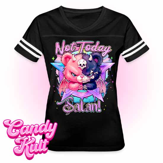 Not Today Satan Pentagram - Fright Candy Women’s Vintage Sport T-Shirt - Candy Kult - Candy Cult - Candy Kult Land - Wishbone - Boo Kitty - Panku - Frosti - Toxic Kitten - Hex-Heart - Cult Candy - Cake High Heels - [product_vendor}