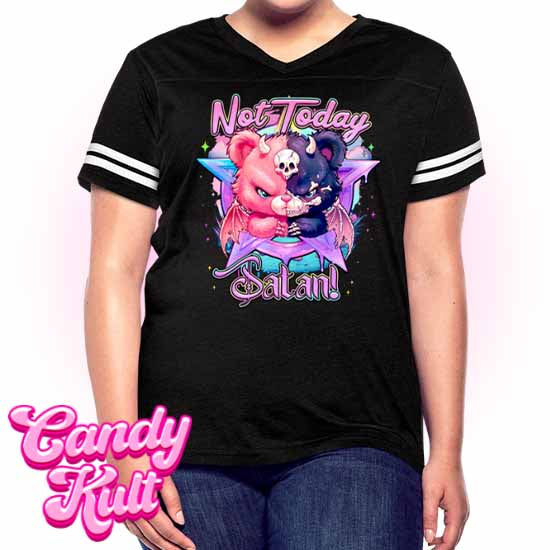 Not Today Satan Pentagram - Fright Candy Women’s Vintage Sport T-Shirt - Candy Kult - Candy Cult - Candy Kult Land - Wishbone - Boo Kitty - Panku - Frosti - Toxic Kitten - Hex-Heart - Cult Candy - Cake High Heels - [product_vendor}