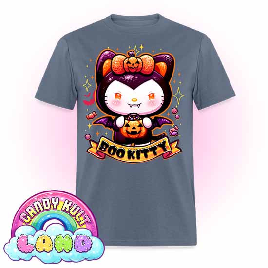 Boo Kitty - Candy Kult Land Men's / Unisex Classic T-Shirt - Candy Kult - Candy Cult - Candy Kult Land - Wishbone - Boo Kitty - Panku - Frosti - Toxic Kitten - Hex-Heart - Cult Candy - Cake High Heels - [product_vendor}