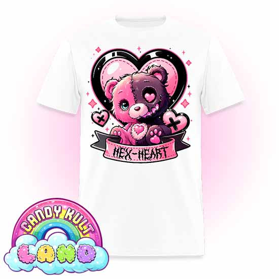 Hex-Heart - Candy Kult Land Men's / Unisex Classic T-Shirt - Candy Kult - Candy Cult - Candy Kult Land - Wishbone - Boo Kitty - Panku - Frosti - Toxic Kitten - Hex-Heart - Cult Candy - Cake High Heels - [product_vendor}