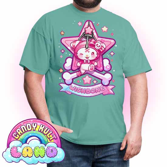 Wishbone Claw Machine Logo - Candy Kult Land COLOUR Men's / Unisex Classic T-Shirt - Candy Kult - Candy Cult - Candy Kult Land - Wishbone - Boo Kitty - Panku - Frosti - Toxic Kitten - Hex-Heart - Cult Candy - Cake High Heels - [product_vendor}