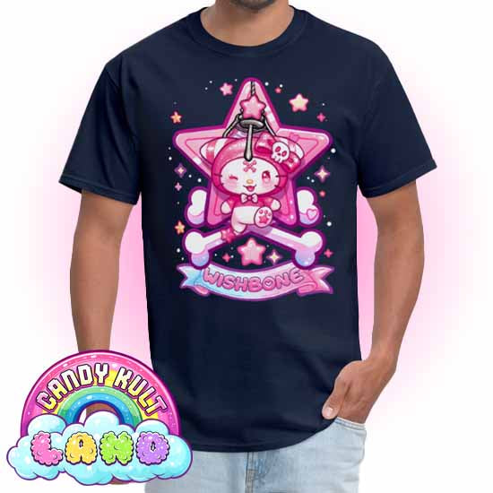 Wishbone Claw Machine Logo - Candy Kult Land COLOUR Men's / Unisex Classic T-Shirt - Candy Kult - Candy Cult - Candy Kult Land - Wishbone - Boo Kitty - Panku - Frosti - Toxic Kitten - Hex-Heart - Cult Candy - Cake High Heels - [product_vendor}