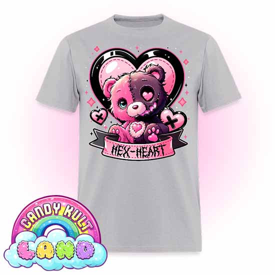 Hex-Heart - Candy Kult Land Men's / Unisex Classic T-Shirt - Candy Kult - Candy Cult - Candy Kult Land - Wishbone - Boo Kitty - Panku - Frosti - Toxic Kitten - Hex-Heart - Cult Candy - Cake High Heels - [product_vendor}