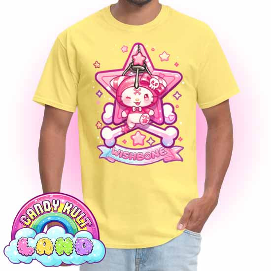Wishbone Claw Machine Logo - Candy Kult Land COLOUR Men's / Unisex Classic T-Shirt - Candy Kult - Candy Cult - Candy Kult Land - Wishbone - Boo Kitty - Panku - Frosti - Toxic Kitten - Hex-Heart - Cult Candy - Cake High Heels - [product_vendor}