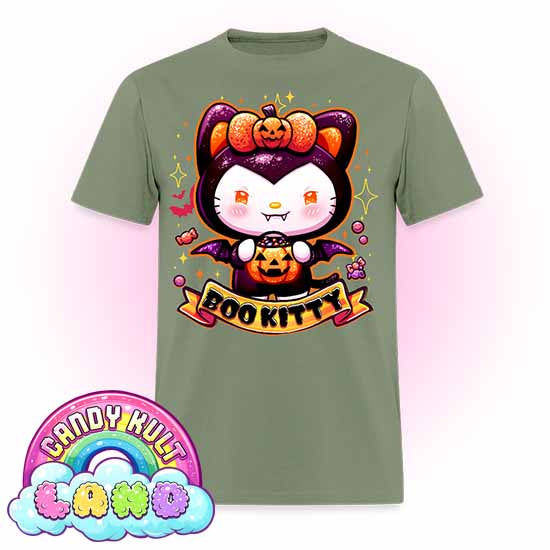 Boo Kitty - Candy Kult Land COLOUR Men's / Unisex Classic T-Shirt - Candy Kult - Candy Cult - Candy Kult Land - Wishbone - Boo Kitty - Panku - Frosti - Toxic Kitten - Hex-Heart - Cult Candy - Cake High Heels - [product_vendor}