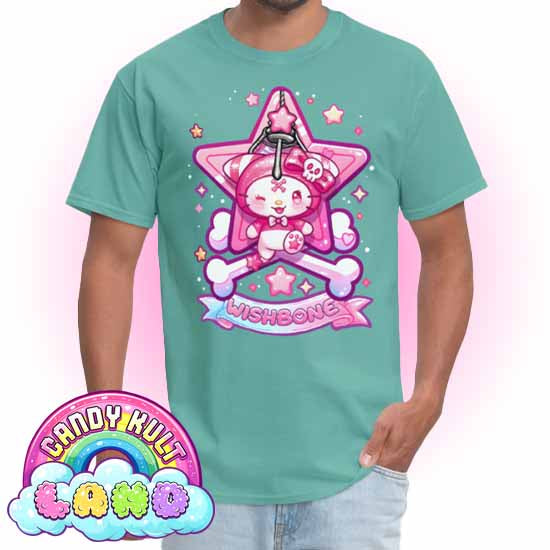 Wishbone Claw Machine Logo - Candy Kult Land COLOUR Men's / Unisex Classic T-Shirt - Candy Kult - Candy Cult - Candy Kult Land - Wishbone - Boo Kitty - Panku - Frosti - Toxic Kitten - Hex-Heart - Cult Candy - Cake High Heels - [product_vendor}