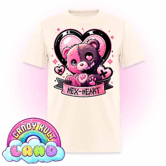 Hex-Heart - Candy Kult Land Men's / Unisex Classic T-Shirt - Candy Kult - Candy Cult - Candy Kult Land - Wishbone - Boo Kitty - Panku - Frosti - Toxic Kitten - Hex-Heart - Cult Candy - Cake High Heels - [product_vendor}