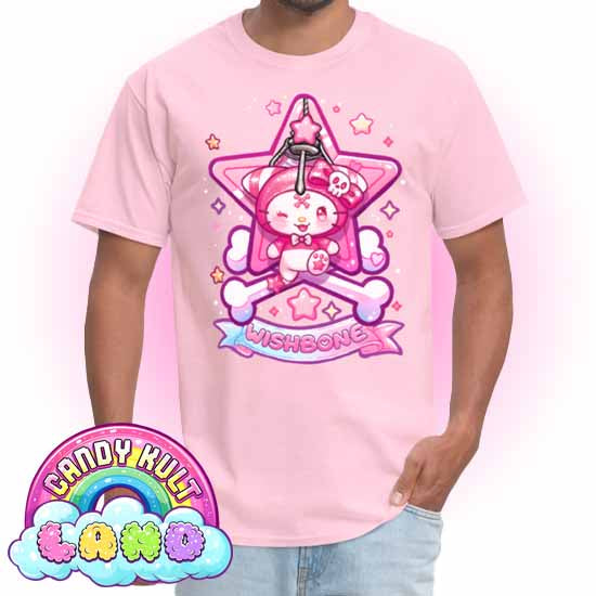 Wishbone Claw Machine Logo - Candy Kult Land COLOUR Men's / Unisex Classic T-Shirt - Candy Kult - Candy Cult - Candy Kult Land - Wishbone - Boo Kitty - Panku - Frosti - Toxic Kitten - Hex-Heart - Cult Candy - Cake High Heels - [product_vendor}