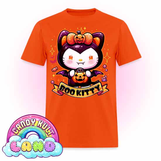 Boo Kitty - Candy Kult Land COLOUR Men's / Unisex Classic T-Shirt - Candy Kult - Candy Cult - Candy Kult Land - Wishbone - Boo Kitty - Panku - Frosti - Toxic Kitten - Hex-Heart - Cult Candy - Cake High Heels - [product_vendor}