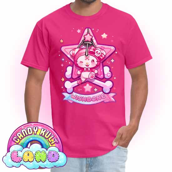 Wishbone Claw Machine Logo - Candy Kult Land COLOUR Men's / Unisex Classic T-Shirt - Candy Kult - Candy Cult - Candy Kult Land - Wishbone - Boo Kitty - Panku - Frosti - Toxic Kitten - Hex-Heart - Cult Candy - Cake High Heels - [product_vendor}