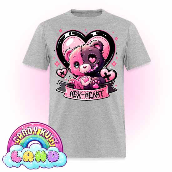 Hex-Heart - Candy Kult Land Men's / Unisex Classic T-Shirt - Candy Kult - Candy Cult - Candy Kult Land - Wishbone - Boo Kitty - Panku - Frosti - Toxic Kitten - Hex-Heart - Cult Candy - Cake High Heels - [product_vendor}