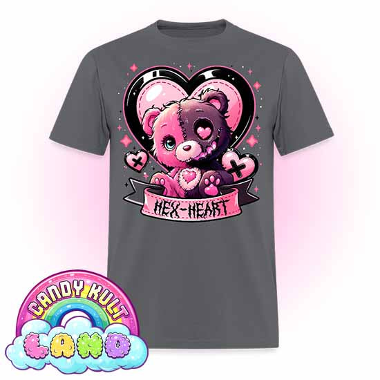 Hex-Heart - Candy Kult Land Men's / Unisex Classic T-Shirt - Candy Kult - Candy Cult - Candy Kult Land - Wishbone - Boo Kitty - Panku - Frosti - Toxic Kitten - Hex-Heart - Cult Candy - Cake High Heels - [product_vendor}