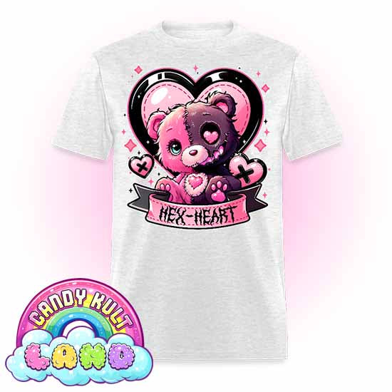 Hex-Heart - Candy Kult Land Men's / Unisex Classic T-Shirt - Candy Kult - Candy Cult - Candy Kult Land - Wishbone - Boo Kitty - Panku - Frosti - Toxic Kitten - Hex-Heart - Cult Candy - Cake High Heels - [product_vendor}