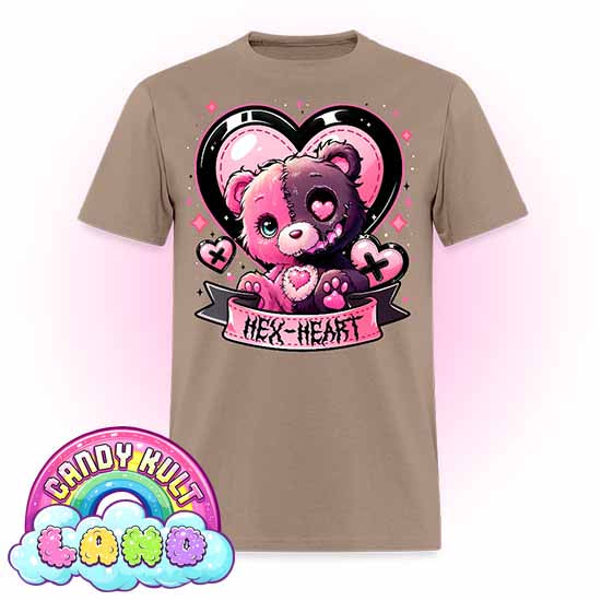 Hex-Heart - Candy Kult Land Men's / Unisex Classic T-Shirt - Candy Kult - Candy Cult - Candy Kult Land - Wishbone - Boo Kitty - Panku - Frosti - Toxic Kitten - Hex-Heart - Cult Candy - Cake High Heels - [product_vendor}
