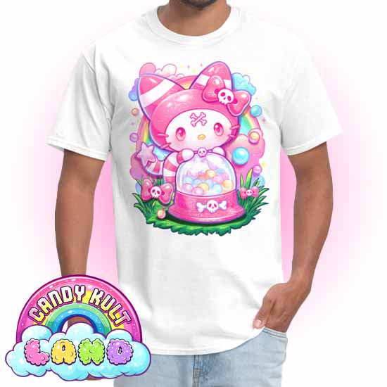Wishbone Gumball Machine  - Candy Kult Land Men's / Unisex Classic T-Shirt - Candy Kult - Candy Cult - Candy Kult Land - Wishbone - Boo Kitty - Panku - Frosti - Toxic Kitten - Hex-Heart - Cult Candy - Cake High Heels - [product_vendor}