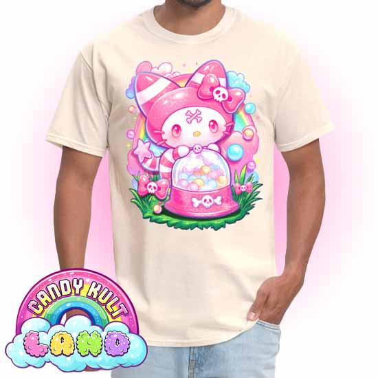 Wishbone Gumball Machine  - Candy Kult Land Men's / Unisex Classic T-Shirt - Candy Kult - Candy Cult - Candy Kult Land - Wishbone - Boo Kitty - Panku - Frosti - Toxic Kitten - Hex-Heart - Cult Candy - Cake High Heels - [product_vendor}
