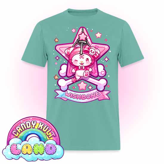Wishbone Claw Machine Logo - Candy Kult Land COLOUR Men's / Unisex Classic T-Shirt - Candy Kult - Candy Cult - Candy Kult Land - Wishbone - Boo Kitty - Panku - Frosti - Toxic Kitten - Hex-Heart - Cult Candy - Cake High Heels - [product_vendor}