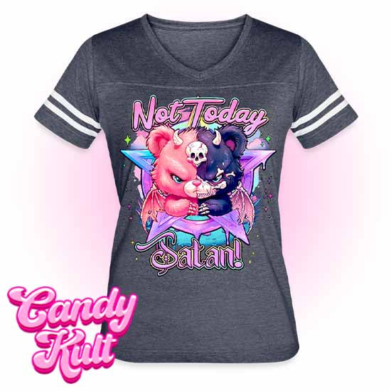 Not Today Satan Pentagram - Fright Candy Women’s Vintage Sport T-Shirt - Candy Kult - Candy Cult - Candy Kult Land - Wishbone - Boo Kitty - Panku - Frosti - Toxic Kitten - Hex-Heart - Cult Candy - Cake High Heels - [product_vendor}