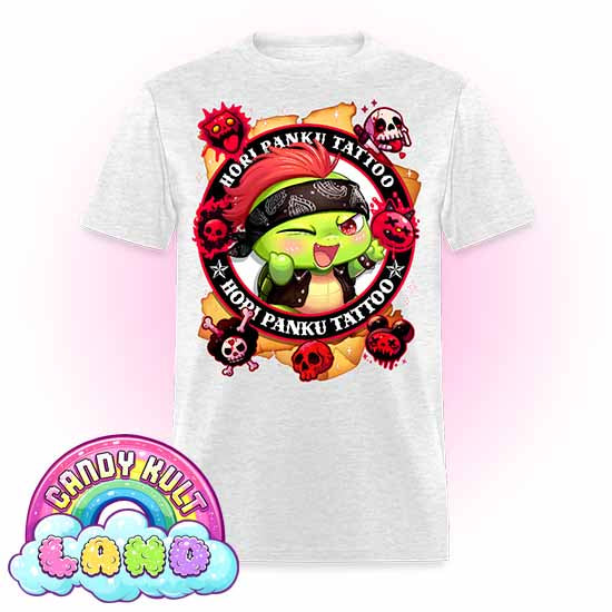 Hori Panku Tattoo - Candy Kult Land Men's / Unisex Classic T-Shirt - Candy Kult - Candy Cult - Candy Kult Land - Wishbone - Boo Kitty - Panku - Frosti - Toxic Kitten - Hex-Heart - Cult Candy - Cake High Heels - [product_vendor}