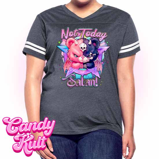 Not Today Satan Pentagram - Fright Candy Women’s Vintage Sport T-Shirt - Candy Kult - Candy Cult - Candy Kult Land - Wishbone - Boo Kitty - Panku - Frosti - Toxic Kitten - Hex-Heart - Cult Candy - Cake High Heels - [product_vendor}