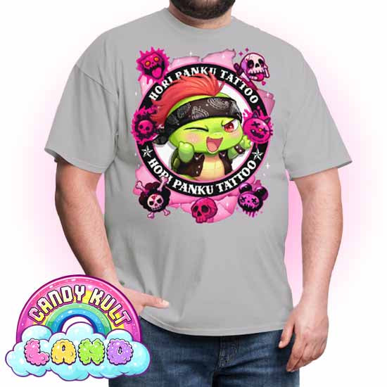 Hori Panku Tattoo Pink - Candy Kult Land Men's / Unisex Classic T-Shirt - Candy Kult - Candy Cult - Candy Kult Land - Wishbone - Boo Kitty - Panku - Frosti - Toxic Kitten - Hex-Heart - Cult Candy - Cake High Heels - [product_vendor}