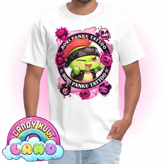 Hori Panku Tattoo Pink - Candy Kult Land Men's / Unisex Classic T-Shirt - Candy Kult - Candy Cult - Candy Kult Land - Wishbone - Boo Kitty - Panku - Frosti - Toxic Kitten - Hex-Heart - Cult Candy - Cake High Heels - [product_vendor}