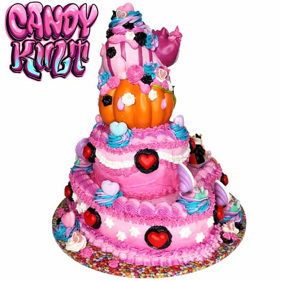 Alice In Wonderland 2 Tier Heart Cake Sculpture Candy Kult Alice In Wonderland Cake Disney Candy Cult - Candy Kult Land - Wishbone - Boo Kitty - Panku - Frosti - Toxic Kitten - Hex - Heart - Cult Candy - Ca