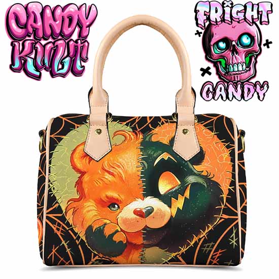 All Stitched Up Fright Candy Beige Boston Crossbody Handbag Candy Kult Bag care bears Crossbody Candy Cult - Candy Kult Land - Wishbone - Boo Kitty - Panku - Frosti - Toxic Kitten - Hex - Heart - Cult Candy - Ca