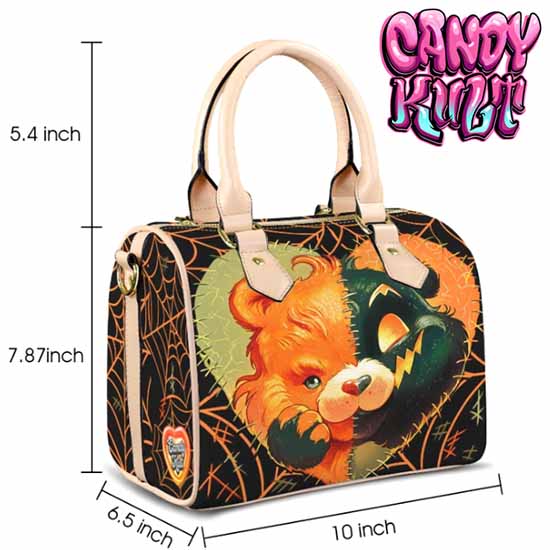 All Stitched Up Fright Candy Beige Boston Crossbody Handbag Candy Kult Bag care bears Crossbody Candy Cult - Candy Kult Land - Wishbone - Boo Kitty - Panku - Frosti - Toxic Kitten - Hex - Heart - Cult Candy - Ca