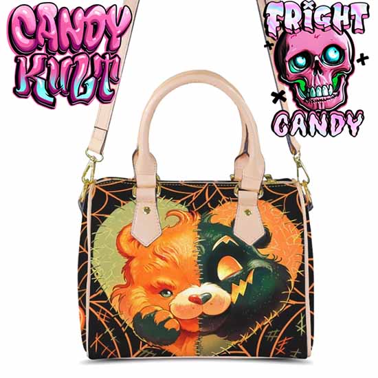 All Stitched Up Fright Candy Beige Boston Crossbody Handbag Candy Kult Bag care bears Crossbody Candy Cult - Candy Kult Land - Wishbone - Boo Kitty - Panku - Frosti - Toxic Kitten - Hex - Heart - Cult Candy - Ca